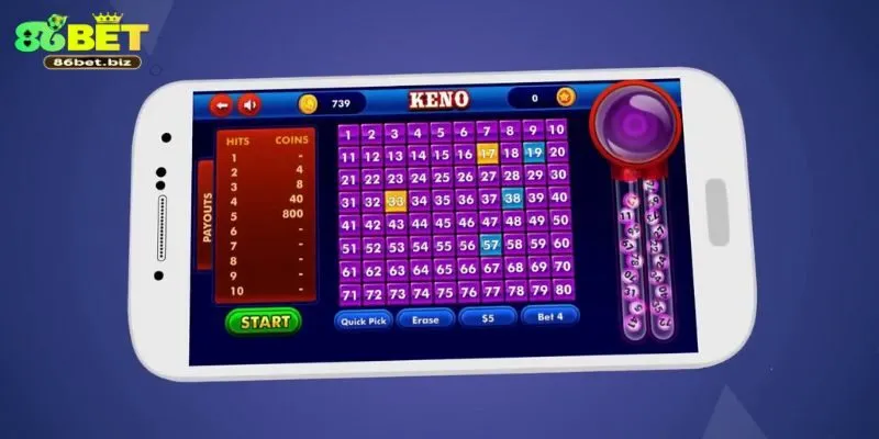 Giới thiệu về Keno và 86bet